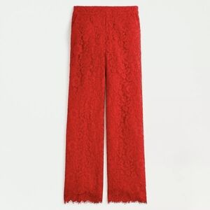 J.Crew High-rise pull-on wide-leg pant in lace